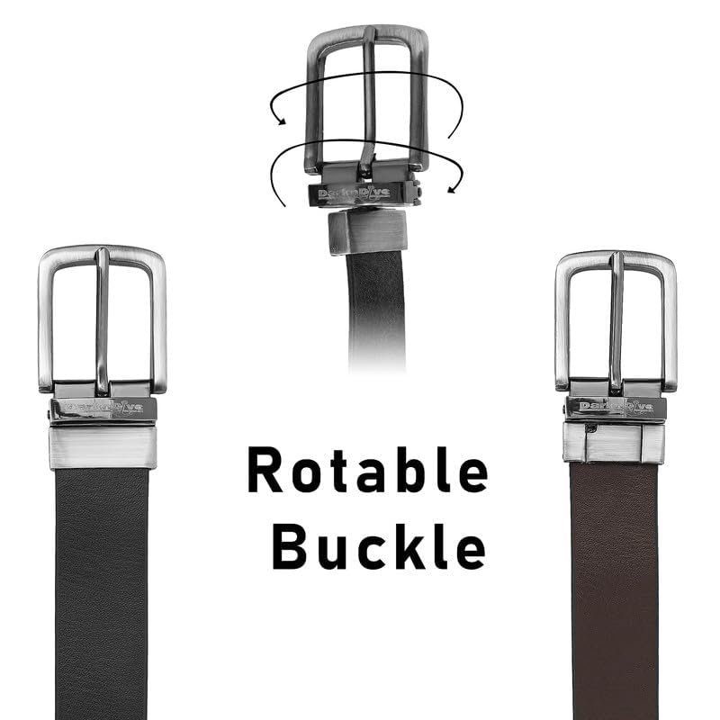 Image of Full Grain Casual Original Genuine Double Style Leather Reversible Waist Belt for Men's