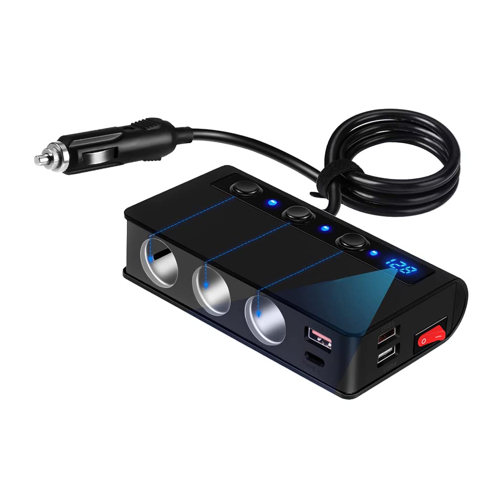 Adattatore Caricabatterie Da Auto USB, Splitter A Doppia Porta USB Per Auto Spina Per Accendisigari 12v 24v 95854117