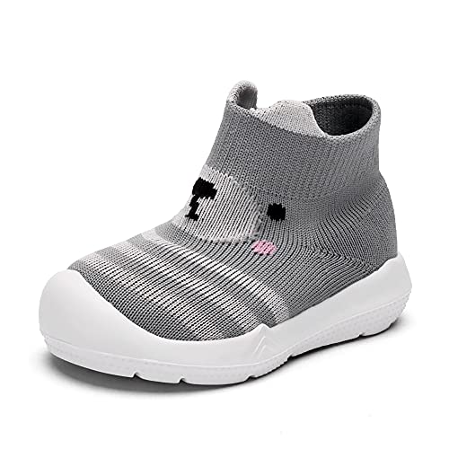 Baby Boy Girls Animal Non-Skid Indoor Slipper Infants Breathable Elastic Socks Shoes With Memory Insole Protect Toes Panda Tiger Fox #TOP3