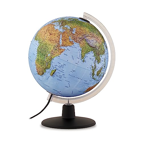 Tecnodidattica - GAIA 25 AR | Globe lumineux interactif avec réalité augmentée | Détails naturels et culture humaine | Cartographie physique et politique |...