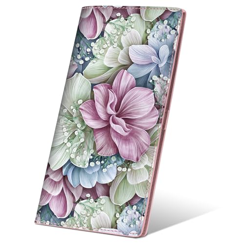 Airkit Womens Bifold Wallet Slim RFID Blocking Wallet for Ladies Thin Credit Card Holder with Zipper Pocket Flowers