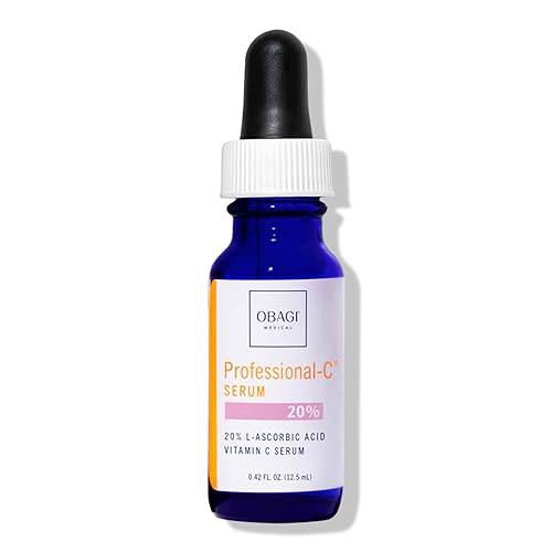 Obagi Professional C Serum 20%, suero facial de vitamina C con ácido ascórbico concentrado 20% L para piel normal a grasa, 1.0 fl oz