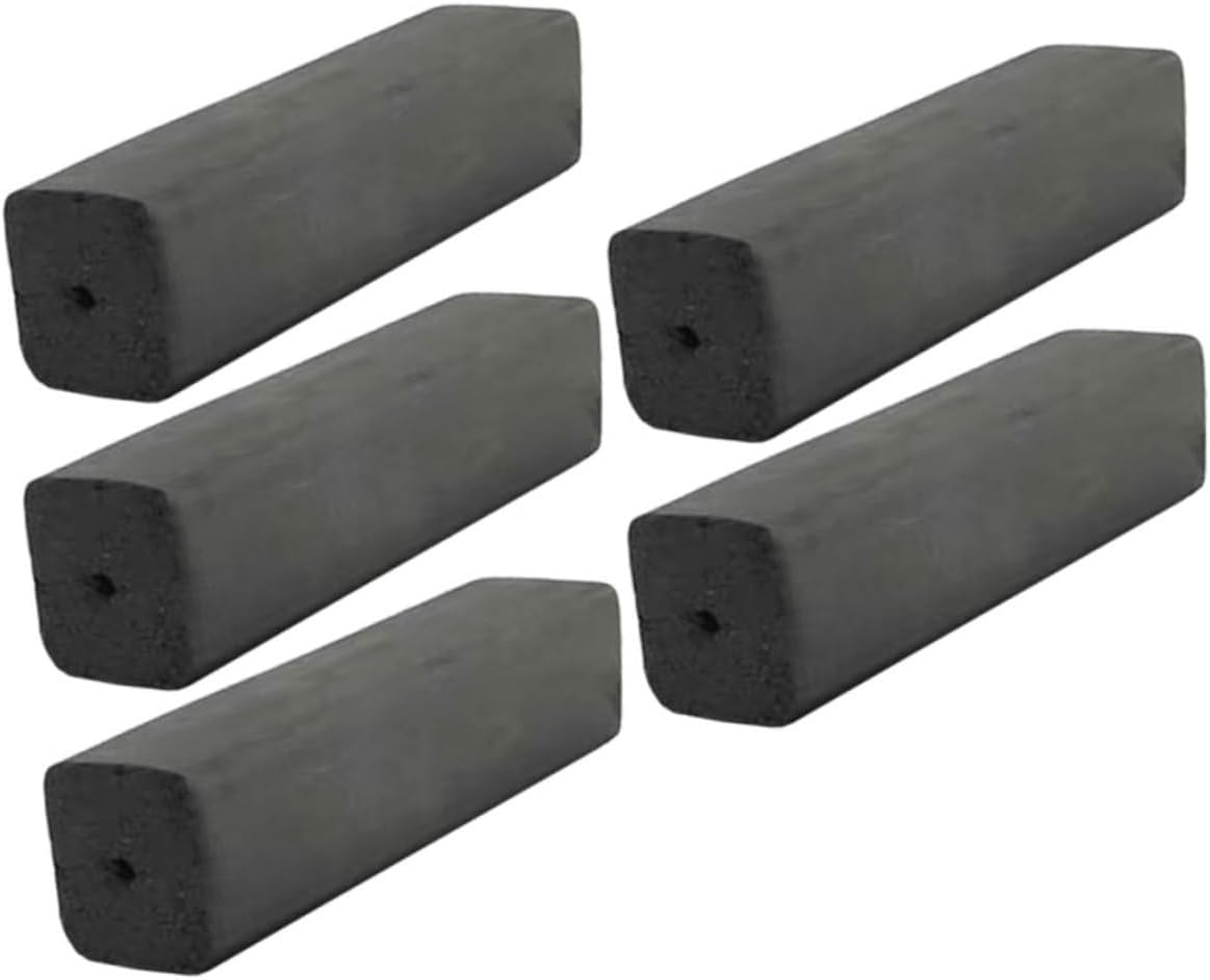Garneck 5pcs Natural Charcoal Tablets for Lighting Charcoal for BBQ Camping Picnic High-Temperature for Outdoor Grilling
