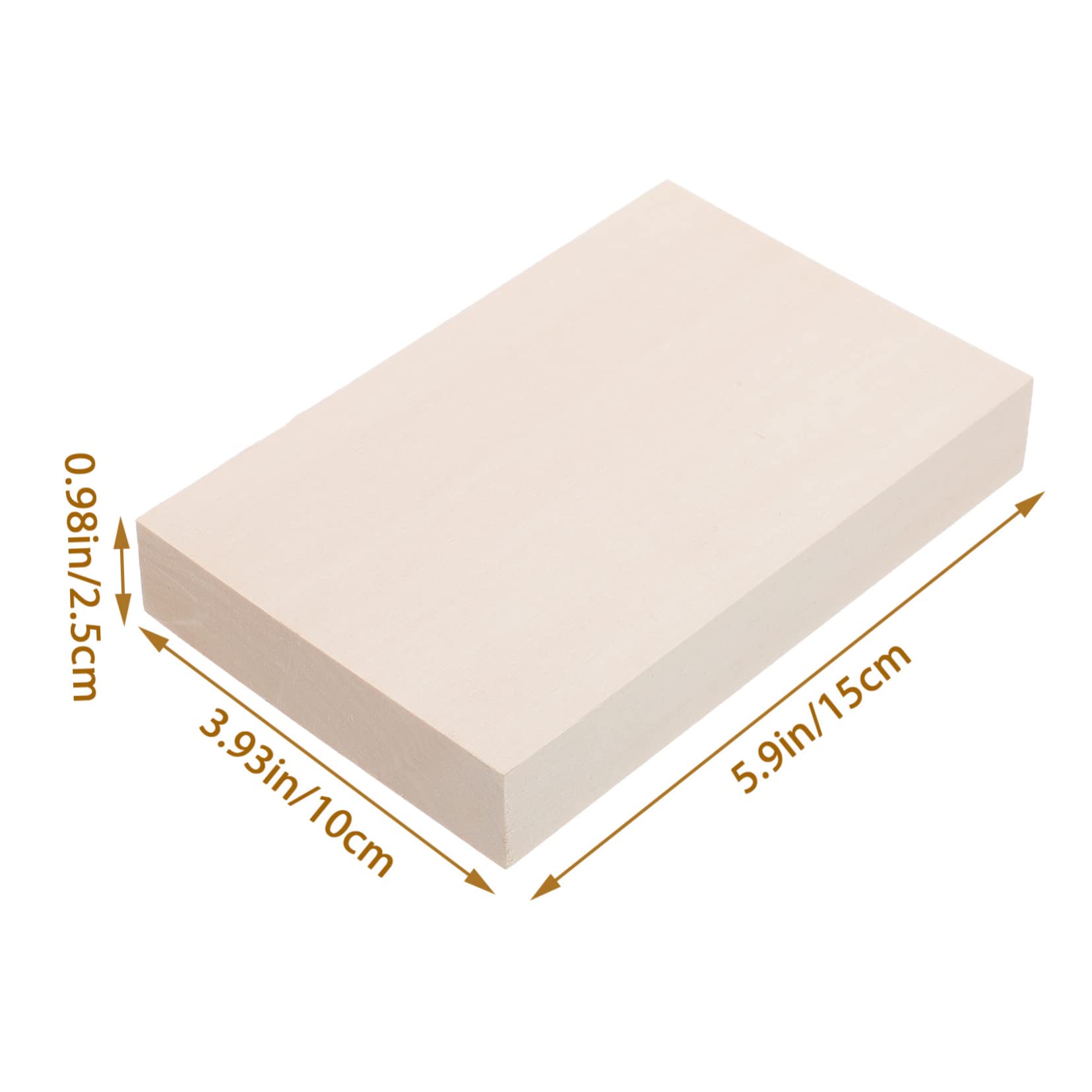 Housoutil Wooden Blocks for Carving Basswood Carving Blocks 5pcs Smooth Surface Safe for Boys and Girls