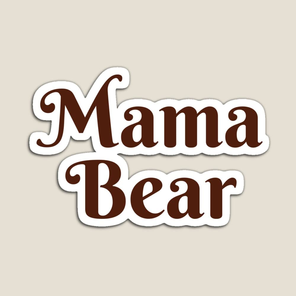 SSTS PRINT M-a-m-a Bear_Sticker -Vinyl -Decal for car Bumper,Window, Laptop Waterproof 5"