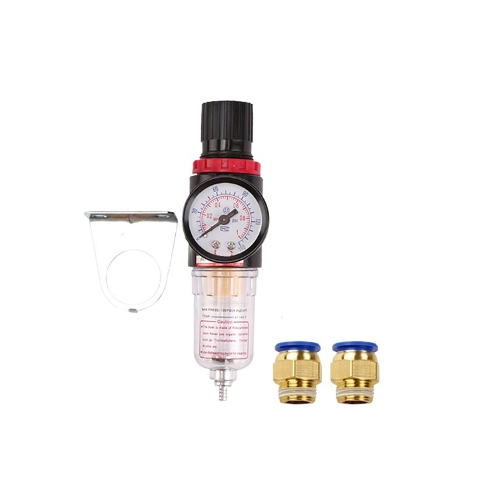 AFR2000 Regulator filtra pneumatycznego Jednostka uzdatniania powietrza Ciśnieniomierz ciśnieniowy do sprężarek z akcesoriami(AFR 8 mm fittings)
