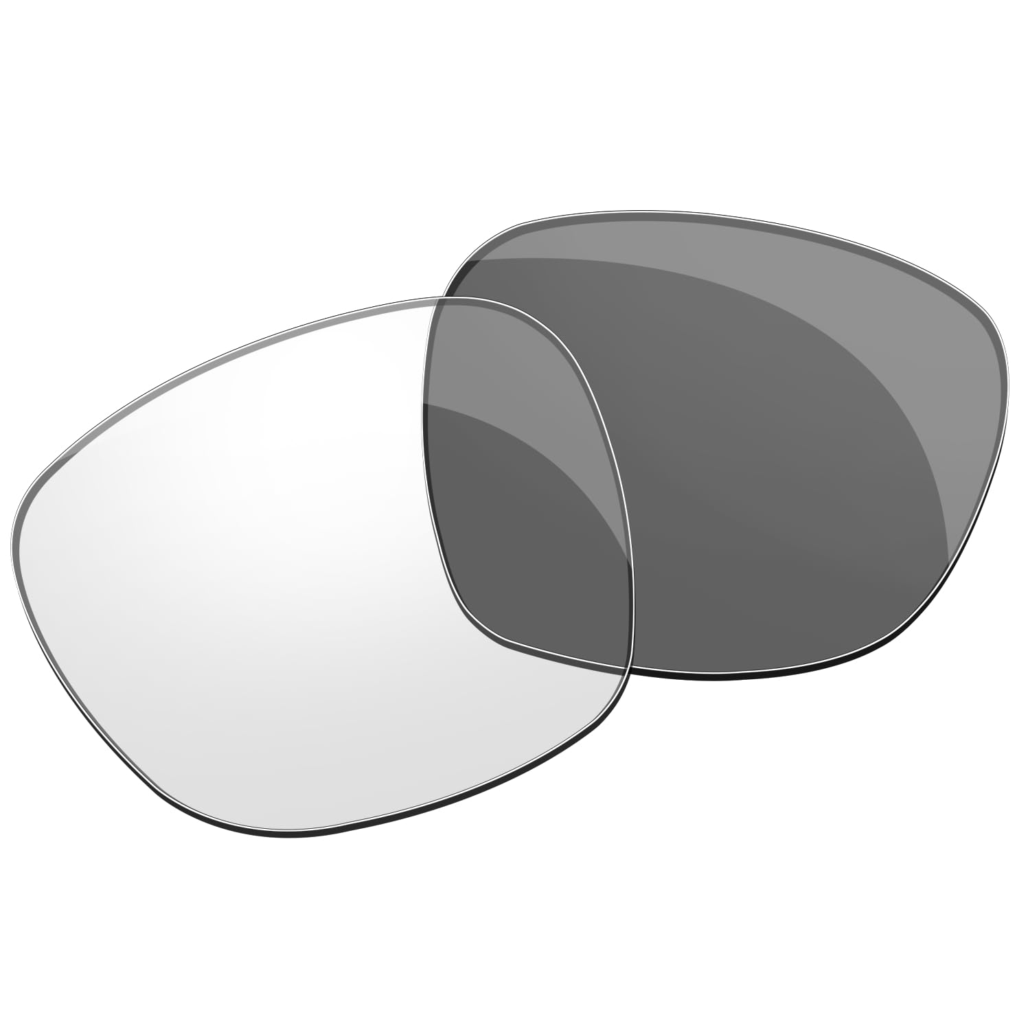 Lentes fotocromáticos de repuesto para gafas de sol Ray-Ban Meta Wayfarer RW4006 de 50 mm, sin polarización