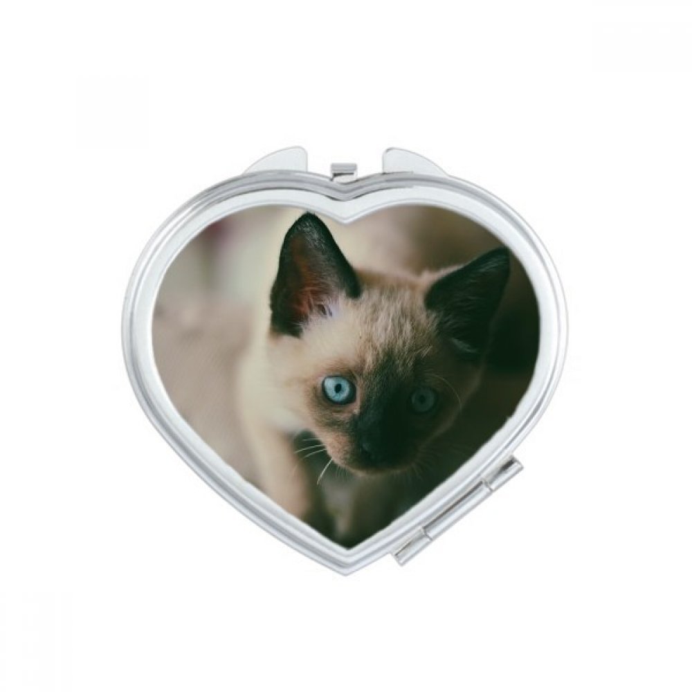 Miroir portable mignon Animal Photo en coeur parfait pour votre sac à main de voyage