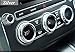 For 2014-2017 Range Rover Sport/Vogue/Autobiography L405, Air Conditioning Knob Audio Volume Adjustment Button Ring Cover Trim Sticker-ons Aluminum Alloy