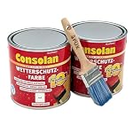 FarbenFux – FarbenFux Consolan Wetterschutzfarbe 5 Liter Set inkl Profi 