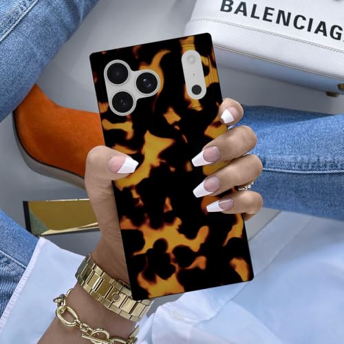 FLAUNT Official Square iPhone 18 Pro Case -Tortoise Shell w/Black Sides - image 2