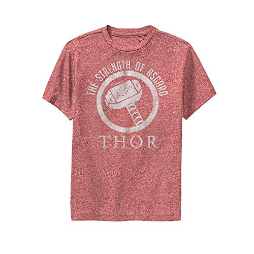 T-shirt performance Marvel rouge chiné pour garçon taille XL