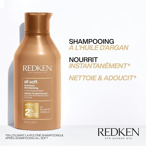 Redken All Soft Shampoo & Conditioner Duo Set 300ml, For Dry Hair Care - 4
