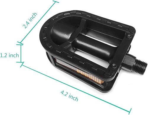 Miniatura 2 de Pedales de bicicleta para niños mejorados de 12 pulgadas, 1 par de pedales de husillo para niños de resina para bicicletas juveniles de 12 pulgadas
