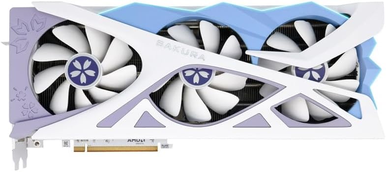 Yeston Sakura Radeon RX 9070 16G GDDR6 256bit 4nm Video Cards Desktop Computer PC Graphics Card