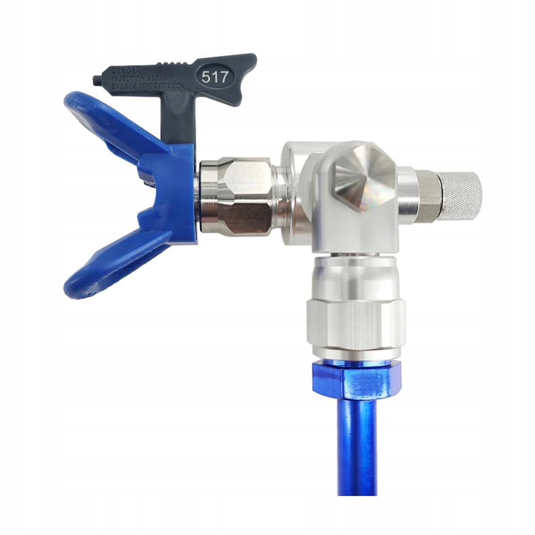 Zenthril HyperElite CleanShot zawór malarski z dyszą natryskową 517 i ochroną, kompatybilny z pistoletami 7/8", 248 barów, obrót o 180°, akcesoria do urządzeń malarskich