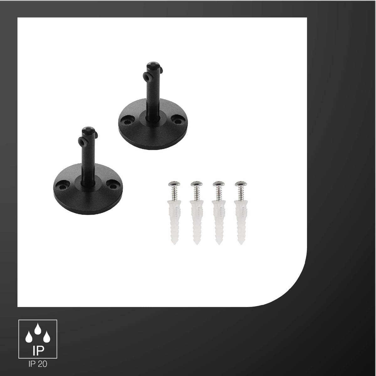 SLV UMLENKER uchwyt sufitowy stal/aluminium czarny