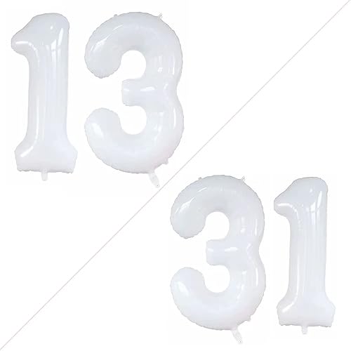 Miniatura 174 de GOER Globos con el número 40 para decoraciones de fiesta de cumpleaños número 40, globos de helio de aluminio jumbo de 42 pulgadas para 40