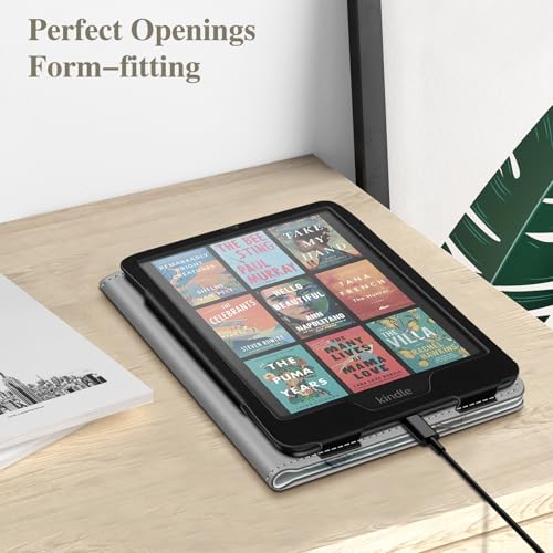 Image of Fintie Case for 7 inch /6.8 inch Kindle Paperwhite(12th /11th Generation-2024 /2021) and Kindle Colorsoft Signature Edition -Slim Foldable Stand Cover Auto Wake /Sleep for Paperwhite 2024, Cloudy Marble