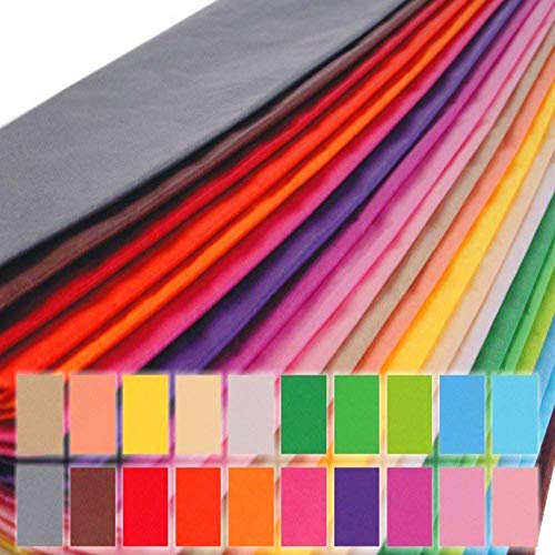 PMLAND Premium Quality Gift Wrapping Paper - Burgundy Color - 20 Inches x 26 Inches 60 Sheets