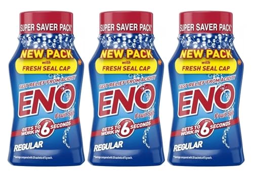 ENO Fruit Salt Regular 100g Pack of 3 Fast Relief from Acidity Gentle on Your Stomach