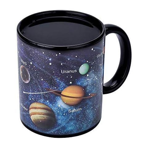 Shinewe Colour Changing Mugs -Magic Solar System Heat Sensitive Coffee Cup - 12Oz Ceramic Tea Mug - Perfect Novelty Gift/Birthday Gifts Cover