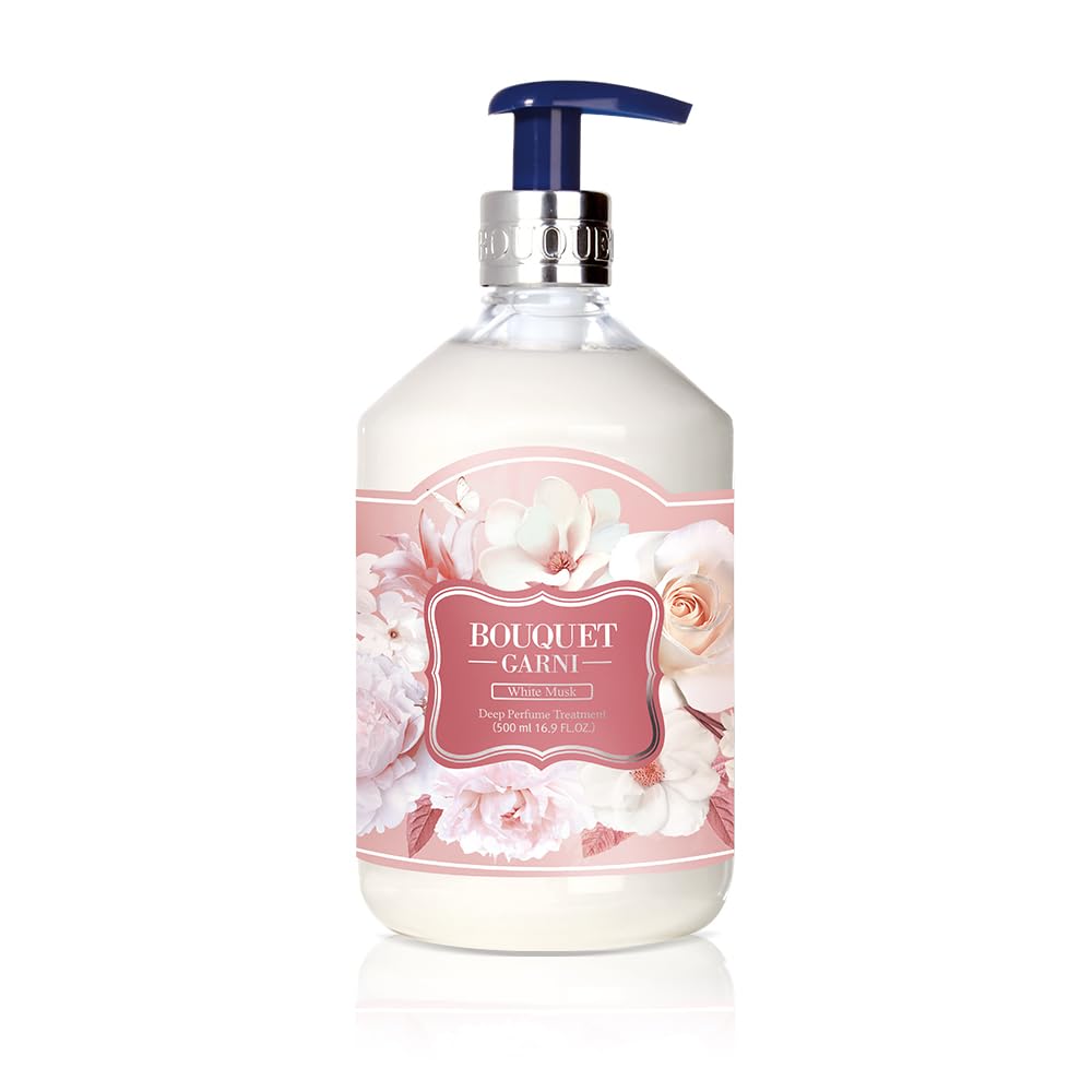Bouquet Garni トリートメント ホワイトムスクの香り 500ml 韓国 美容 ヘアケア 植物由来成分 うるおいキープ パフューム&機能性
