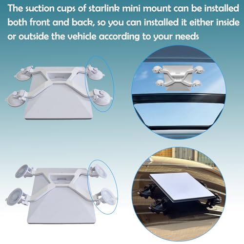 Mini suporte de teto Starlink, mini ventosa Starlink, suporte para carro Starlink mini com adaptador