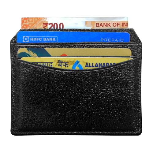 Image of ABYS Genuine Leather Brown Money Clip||Card Case||Pocket Wallet for Men & Women