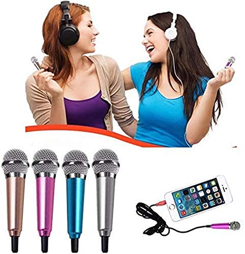 (2Pack) Mini Microphone Tiny Microphone For Mobile Phone Laptop Notebook Apple Iphone Sumsung Android（Silver+Rose Gold） #TOP7
