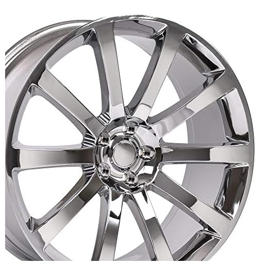 OE Wheels LLC 22 inch Rims Fits Chrysler 300 Challenger SRT8 Charger SRT8 Magnum 300 SRT Style CL02 22X9 Rims Chrome SET