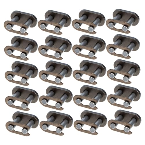 GRIRIW Kettenverbindungsglied Aus Stahl 20 Stück Motorrad Atv Rollenketten Schnellverschluss Zubehör Zum Verlängern Hochleistungs Kettenglied Für Offroad Fahrzeuge