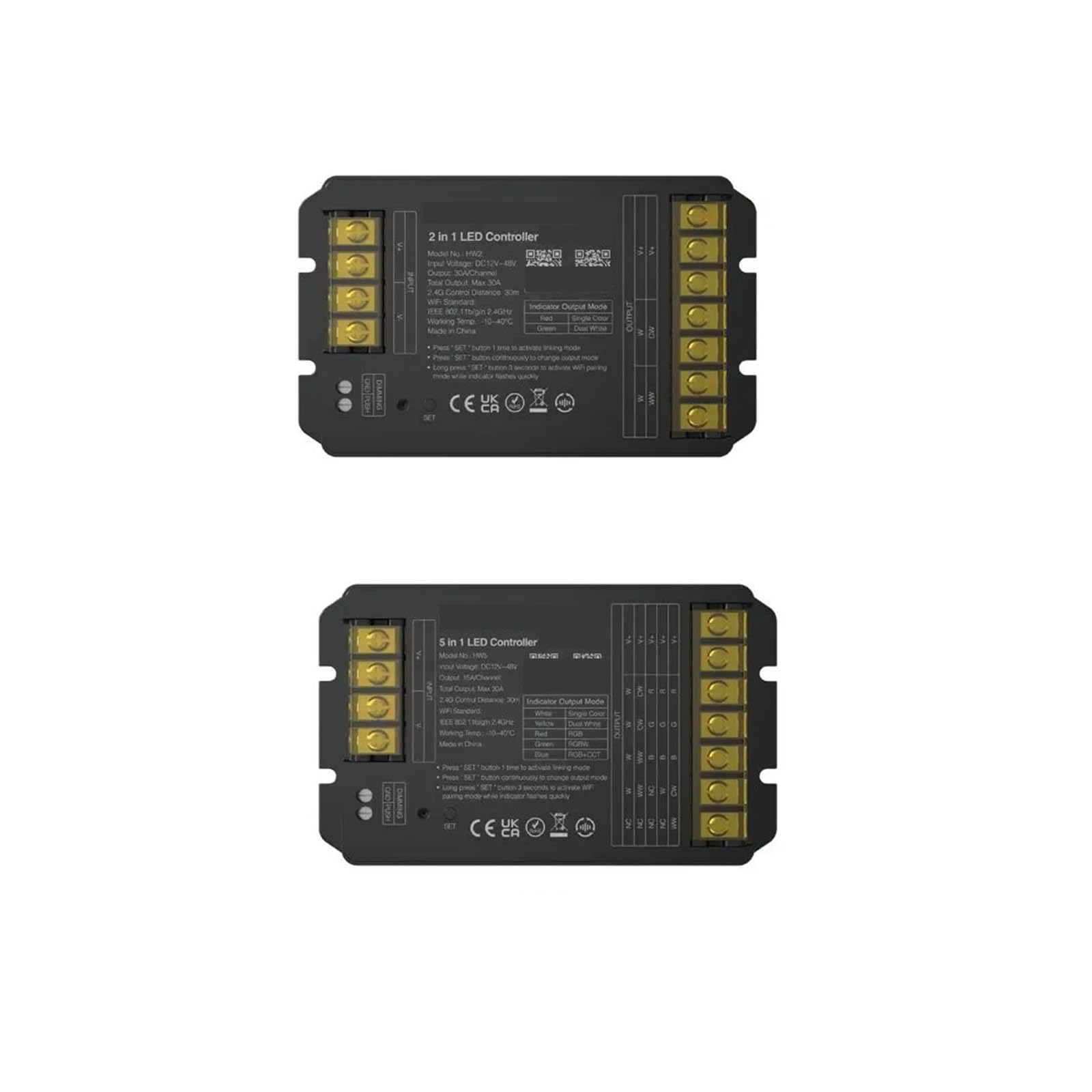 LED dimmer controller HW5 30A RGBW connecté pour éclairage intérieur