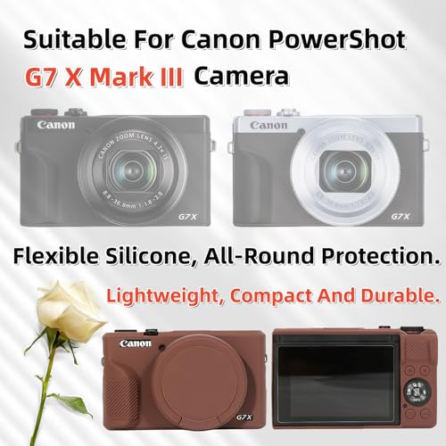 Funda de silicona para Canon Powershot G7 X Mark III miniatura 2