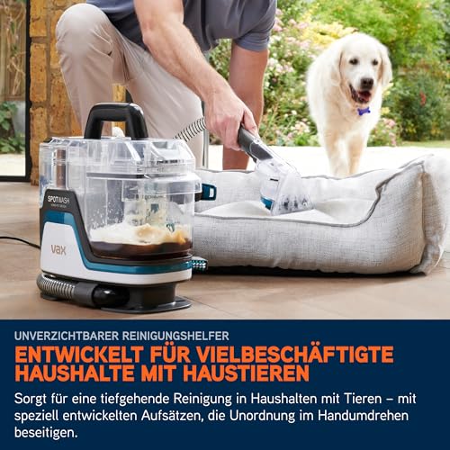 Vax SpotWash Home Haustier-Design Fleckenentferner für Teppiche und Polstermöbel mit SpinScrub-Technologie, kraftvolle Tierpflege… – Ansicht 3