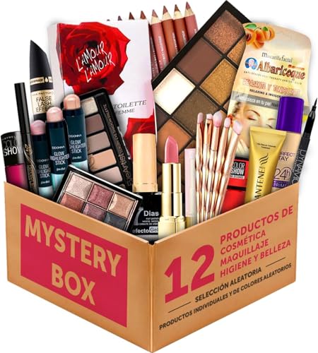 12 Prodotti di Cosmetici, Trucco, Profumeria e Accessori Vari in Scatola Regalo per Donna, Valutata a +25€ ideale per sorprendere con multimarche. Lotto di 12 prodotti mix assortiti
