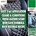SONAX Leather Foam 289300 | 2 in 1 Aerosol Leather Cleaner and Conditioner | Safe to Use on Perforated Air Conditioned/Heated Seats | UV Protection Prevents UV Damage | 13.02 oz