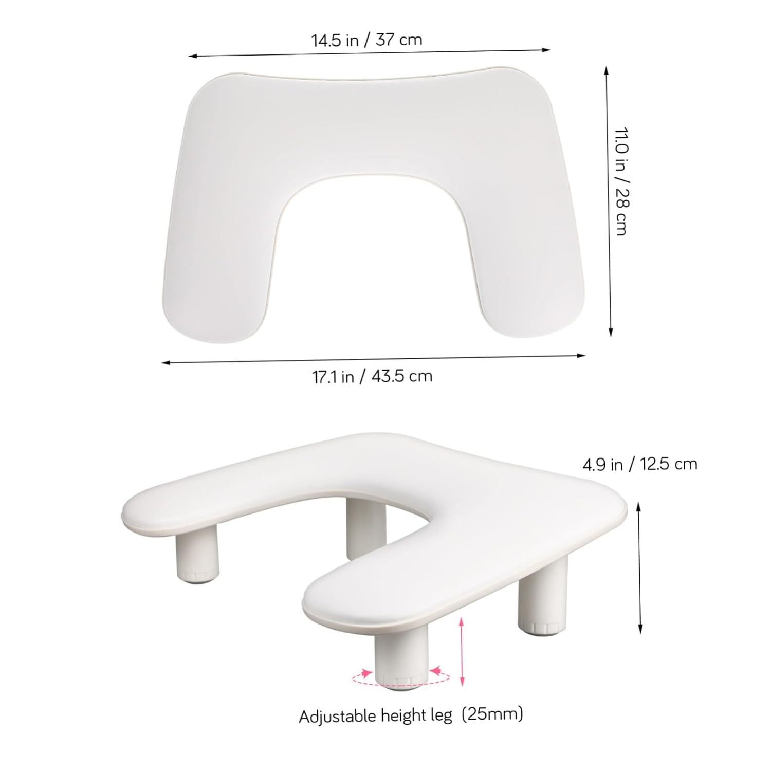 Nail Arm Rest U-shaped Hand Rest for Nail Detachable Design Stylish Color Multi-purpose Use for Home and Salon Comfortable Cushion for Manicure and Beauty Treatments
