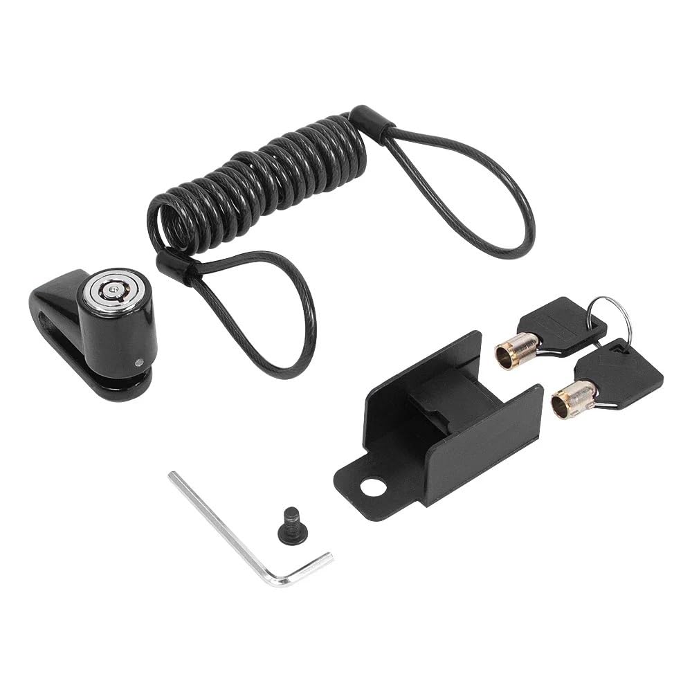 Ytqmorebnz Black Electric Scooter Disc Brake Anti-Theft Lock For Xiaomi M365 3 Pro 1S Pro2 Accessories(Black)