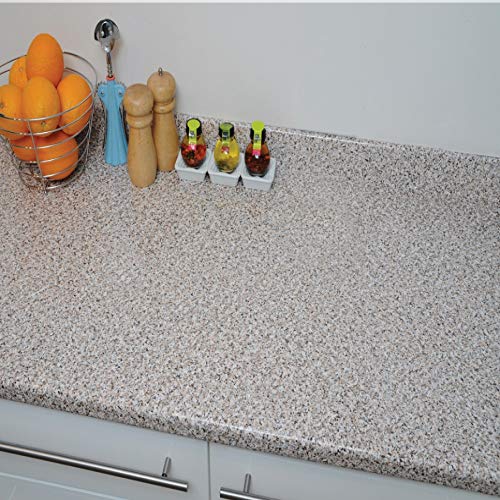 D-C-Fix Peel And Stick Contact Paper Beige Granite Stone Look Self-Adhesive Film Waterproof & Removable Wallpaper Decorative Vinyl For Kitchen, Countertops, Cabinets 26.5" X 78.7" #TOP3