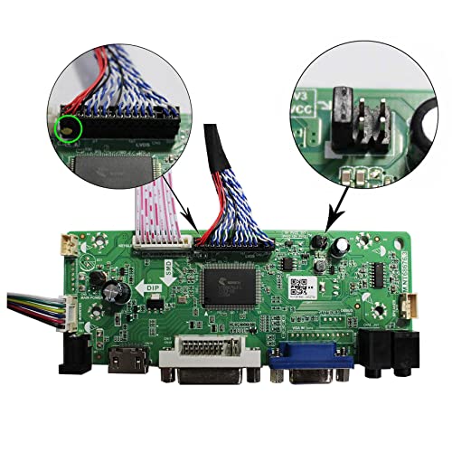 Image of VSDISPLAY 17 inch 19 inch 1280x1024 30Pin LVDS LCD VGA DVI Audio Controller Kit | Fit to Modification LCD M170ETN01 1 M170ETN01.3 M190ETN01.0 G190ETN01.0 LCD Screen