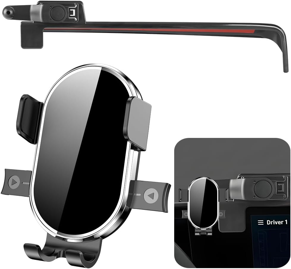 Car Phone Holder For Hyundai Kona 2024 2025 2026 ，Kona Electric 2024 2025 2026 Auto Accessories Navigation Screen Bracket Interior Decoration dashboard Cell mobile Phone Mount holders case accessory