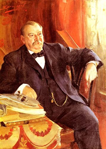 Poster Président Grover Anders Zorn tableau toile salon 58x90