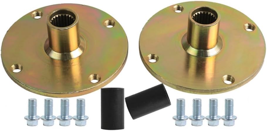 18x9.50-8 18x9.5-8" Go Kart ATV Tire and Rim Wheels & 4 Stud Rear Axle Hubs, for UTV ATV Go Kart Golf Cart Drift Trike Quad Buggy Lawn Mower Four Wheelers Off Road, Tire Tubeless Wheel, All Terrain