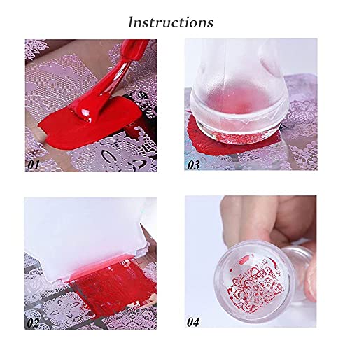 CXHM Timbro per Nail Art in Acrilico con Diamante