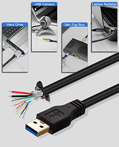 Ruaeoda Usb To Usb Cable Male To Male 20 Ft, Long Usb 3.0 Cable A To A For Data Transfer Hard Drive Enclosures, Printer, Modem, Cameras #TOP5