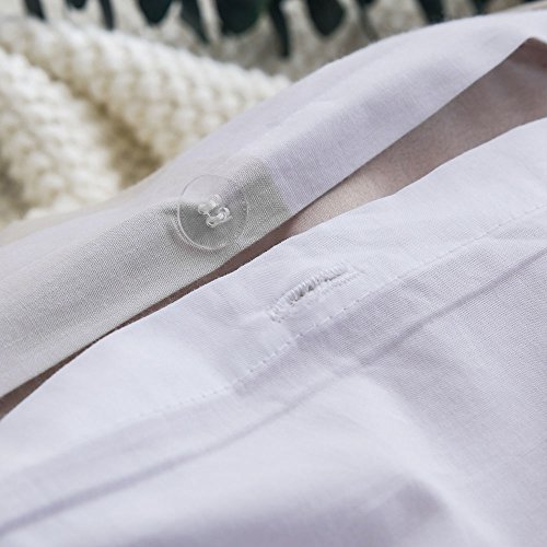 Merryfeel Duvet Cover Set,100% Cotton Yarn Dyed Plaid Check Duvet Cover Set - Full/Queen Linen #TOP6