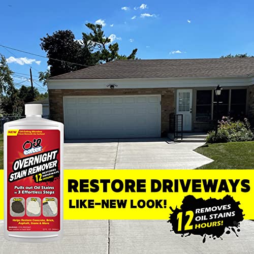 overnight stain remover for cleaning oil stains on concrete driveway pavers amp garage floorswhite aod3232301