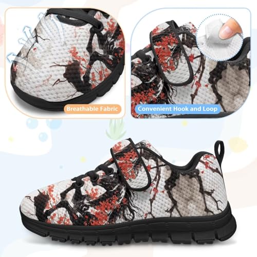 Boys Shoes Kids Single Buckle Sneakers Breathable Athletic Running Tennis Shoes for Little Kid/Big Kid4