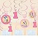 12-Piece Minnie's 1st Birthday Hanging Swirl Decoration, Pink